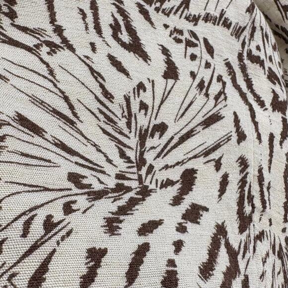 Bella Dahl Boho Puff Sleeve Button Front Linen Blend Printed Top Size Medium - Picture 5 of 10